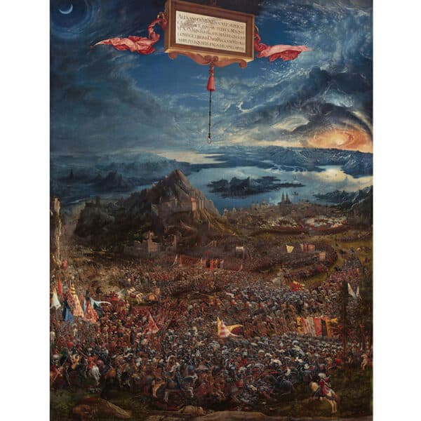 Lienzo 'Batalla de Issus' por Albrecht Altdorfer