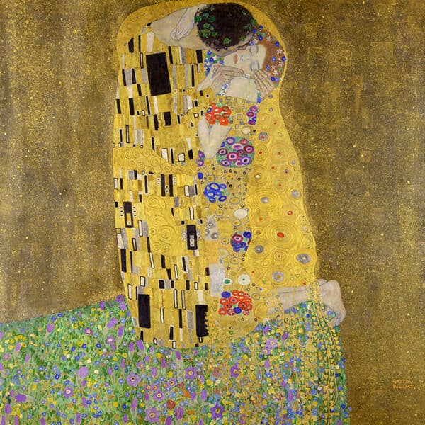 Lienzo 'El beso' de Gustav Klimt