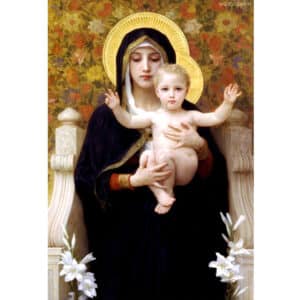 Lienzo 'La Virgen de los Lirios' de Willian-Adolphe Bouguereau