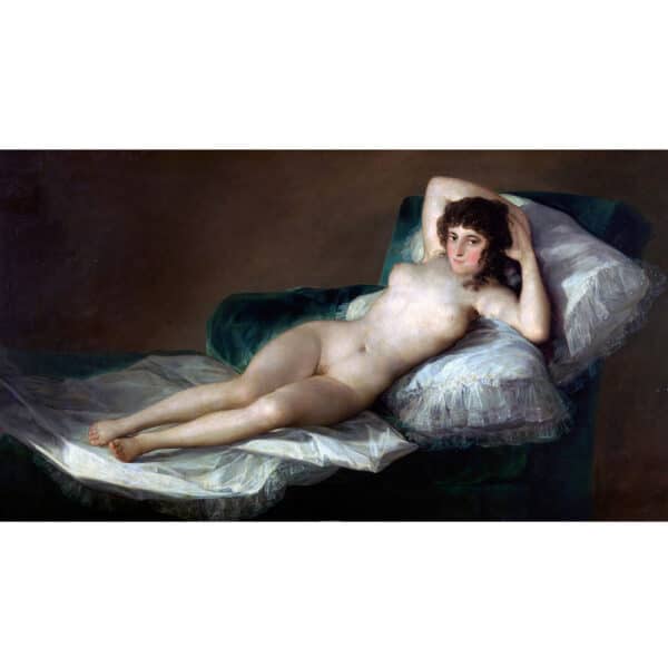 Lienzo 'La maja desnuda' de Francisco de Goya y Lucientes