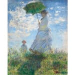 Lienzo 'La mujer con sombrilla' de Claude Oscar Monet