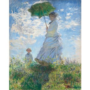 Lienzo 'La mujer con sombrilla' de Claude Oscar Monet