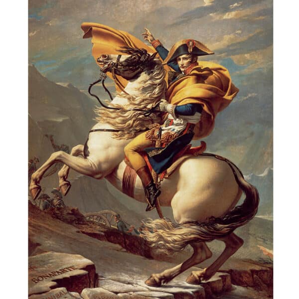 Lienzo 'Napoleón cruzando los Alpes' por Jacques-Louis David
