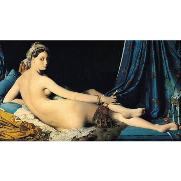 Lienzo de 'Grande Odalisca' de Jean Auguste Dominique Ingres