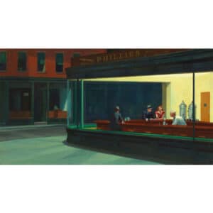 Lienzo de 'Halcones nocturnos' de Edward Hopper